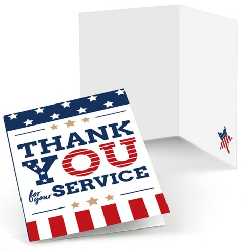 Big Dot Of Happiness Happy Veterans Day - Patriotic Thank You Cards (8 ...