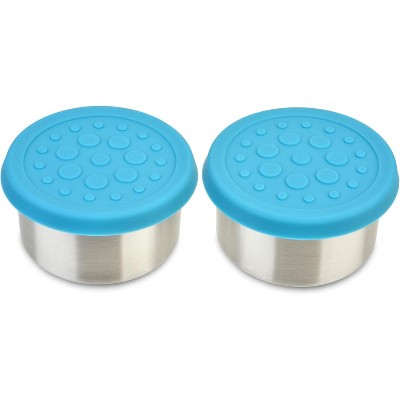 LunchBots 2.5 oz Stainless Steel Dip Container - Set of 2