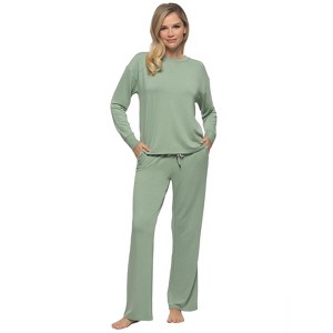 Felina - Aria 2-Piece Lounge Set - French Terry Pullover & Relaxed Fit Pants Loungewear Set - 1 of 3