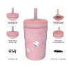 LunaLulinlk 12oz Toddler Cups For Travel or At Home, Vacuum Insulated Stainless Steel Sippy Cup With Leak-Proof Design is Perfect For Kids (Cakey Cat) - 3 of 4
