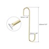Unique Bargains Carbon Steel Extra Long Multi-purposed S Hooks and Hangers 5 Pcs - 2 of 4