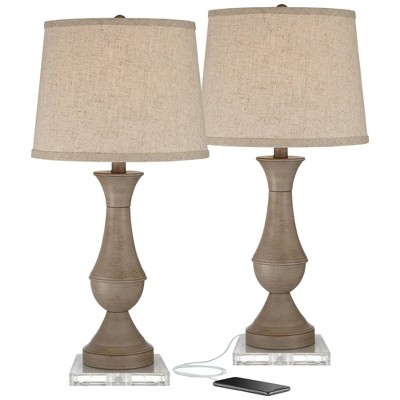 Regency Hill Avery Traditional Table Lamps Set Of 2 With 7