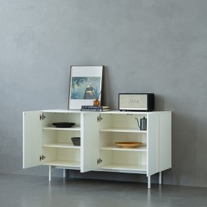 TIRAMISUBEST 4 Door Cabinet - Cream Color Mobile File Cabinet - 1 of 4