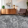 Machien Washable Area Rugs Vintage Printed Accent Carpet Non Slip Low Pile Indoor Mat Oriental Distressed Throw Rugs for Bedroom - 2 of 4