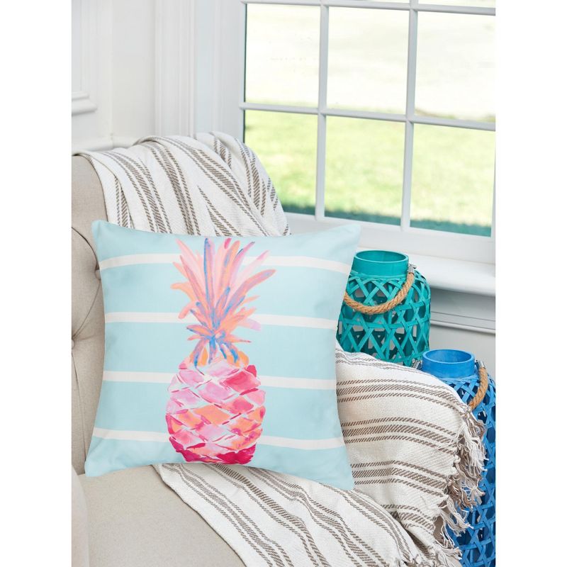 C&F Home 18" x 18" Palm Beach Tropical Pineapple Indoor/Outdoor Throw Pillow, 3 of 7