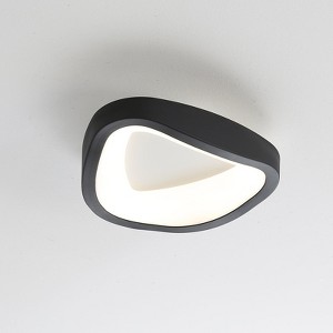 Claxy Led Flush Mount Ceiling Light Black 4000K 10W 8-inch Triangle - 1 of 4