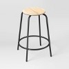 2pk 24" Wood with Metal Base Backless Counter Height Barstool Natural - Room Essentials™ - 3 of 4