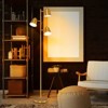 Tangkula 64" Mid Century Modern Floor Lamp 3 Light Tree, Standing Tall Pole Lamp w/ 3 LED Bulbs & Adjustable Heads (Antique Brass) - 3 of 4