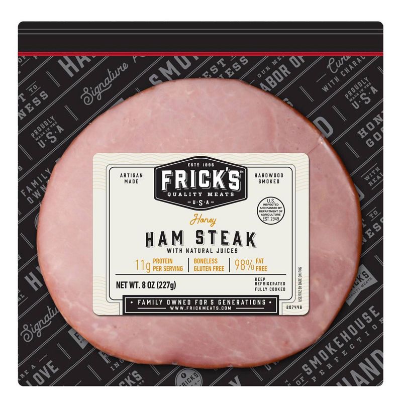 Frick&#39;s Quality Meats Honey Ham Steak - 8oz, 1 of 5