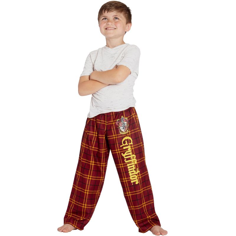 Intimo Harry Potter Big Boys Houses Plaid Pajama Lounge Pants, 4 of 6