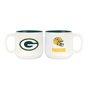 NFL Green Bay Packers Inner Color 2pk Mug - 15oz - 1 of 1