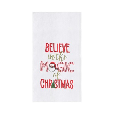 Primitives by Kathy Believe in The Magic of Christmas Dish Towel