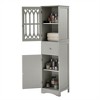 XINGHANZHENXUAN Tall Bathroom Cabinet, Freestanding Storage Cabinet with Drawer and Doors, Adjustable Shelf - 4 of 4
