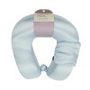 Adult Ice Blue Poly Satin Neck Pillow and Eye Mask Set - 2 of 4