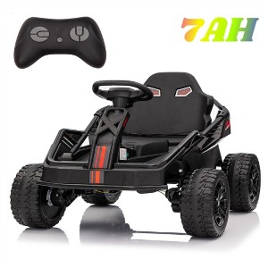 Jojoka 24V Kids Ride-On UTV, 4WD Electric Truck with Remote Control, 4x200W Motors, Metal Frame, 12" Tires, Music, Suspension - 1 of 4