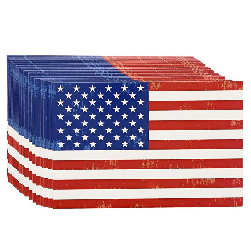 American Flag Postcards - 40-Pack Patriotic Postcards Set, All Occasion Postcards Bulk, Blank on the Inside, 4 x 6 inches, 3 of 6