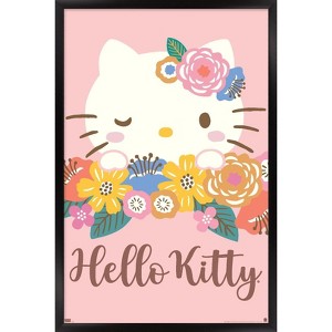 Trends International Hello Kitty and Friends: 24 Flowers - Hello Kitty Framed Wall Poster Prints - 1 of 4