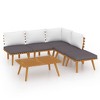 vidaXL Garden Lounge Set Dark gray Solid acacia wood Large Modular - 2 of 4