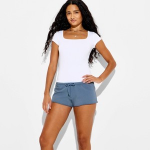 Women's Low-Rise Micro French Terry Pull-On Shorts - Wild Fable