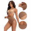 INSPIRE CHIC Women's Seamless Thong Shapewear Tummy Control High Waist Shaping Panties Body Shaper Underwear - 3 of 4