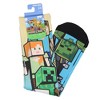 Minecraft Men's Mixed Characters Art On Sublimated Crew Sock - 4 of 4