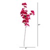 Nearly Natural 47-in Artificial Bougainvillea Flower Stems, Set of 3, Pink - 2 of 3