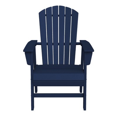 WestinTrends Outdoor Patio Shell-back Adirondack Dining Chair Weather Resistant
