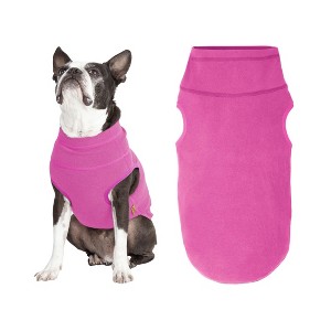 Gooby Microfiber Stretch Fleece Vest Dog Sweater Pink, Small - 1 of 1