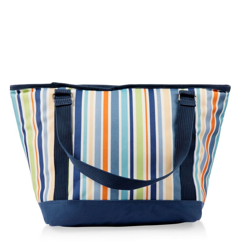 Oniva Topanga 19qt Cooler Tote Bag - Sky Blue with Multi Stripe Pattern, 4 of 8