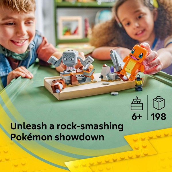 LEGO Pokémon SMART Play: Choque en la Caverna de Charmander y Geodude 72157 2