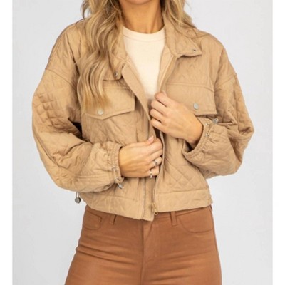 Women's QUILTED ZIP UP JACKET - Fascination
