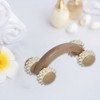 Evideco French Home Goods Natural Wood Hand-Held Massage Rollers for Relaxation and Mobility, Deep Tissue Massage Tools with Rotating Rollers - 3 of 4