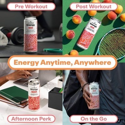 WellWithAll Energy Peach Energy Drink - 12 fl oz