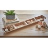 tagltd Watermill Mango Wood Divided Serving Tray 38.5L x 6.0W x 2.0H inches - 2 of 3