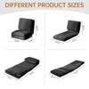 Hooseng Bean Bag Bed, Folding Sofa Bed for Adults with Washable Velvet Cover, 4 in 1 Convertible Floor Sofa Couch for Living Room Bedroom - 3 of 4