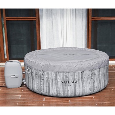 Bestway Fiji Gray Round Inflatable Hot Tub with AirJets
