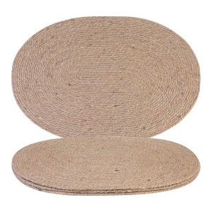 REGALWOVEN Farmhouse Placemats Set of 4 Woven Placemats for Home and Kitchen, Kitchen Table Mat Wipe Clean - 1 of 4