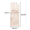 INSPIRE CHIC Women's Satin Lightweight Wrist Length Gloves - 2 of 4