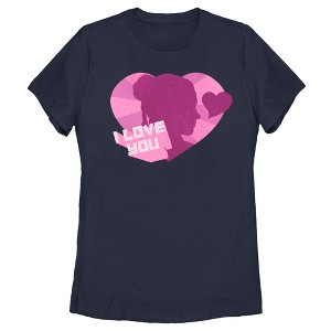 Women's Star Wars Princess Leia I Love You Heart T-Shirt - 1 of 4