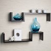 (Set of 2) 22.5" x 4.7" Floating Wall Shelving Set - Danya B. - 2 of 4