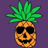 Men's Design By Humans HALLOWEEN PINEAPPLE PUMPKIN THEMED By Ujangkasep T-Shirt - 2 of 3
