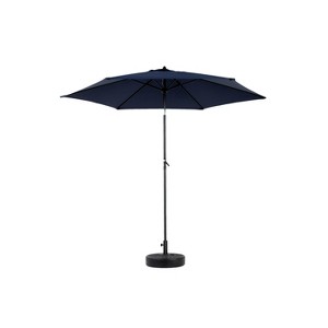 XINGHANZHENXUAN khaki Outdoor Patio Market Umbrella with Crank & Push-Button Tilt, Sun Shade Table Umbrella for Garden, Backyard, Deck, Pool - 1 of 4