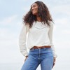 Lands' End Women's Long Sleeve Slub Pintuck Top - 4 of 4