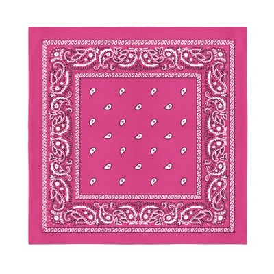 Jordefano Cowboy Western Set of 6 Paisley Cotton Bandannas