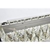 Elegant Lighting Monroe Integrated LED chip light Chrome Wall Sconce Clear Royal Cut Crystal - 4 of 4