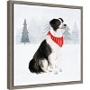 Amanti Art Christmas Cats and Dogs II by Victoria Borges Canvas Wall Art Print Framed 16 x 16-in. - 3 of 4