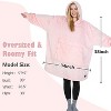 Catalonia Women's Casual Blanket Hoodie Sweatshirt, Cozy Fleece Blanket Pullover Sweater with front Pocket, Clothing Cozy Gift for Wife Woman - 2 of 4