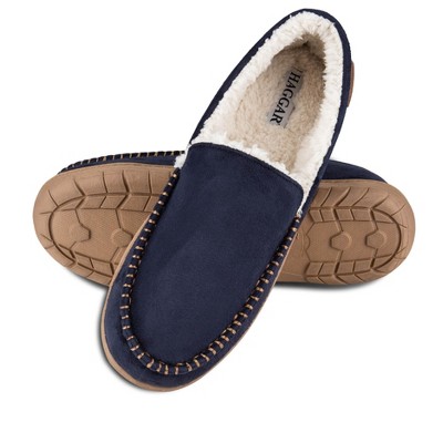Haggar Men's Indoor/Outdoor Microsuede Venetian Slipper