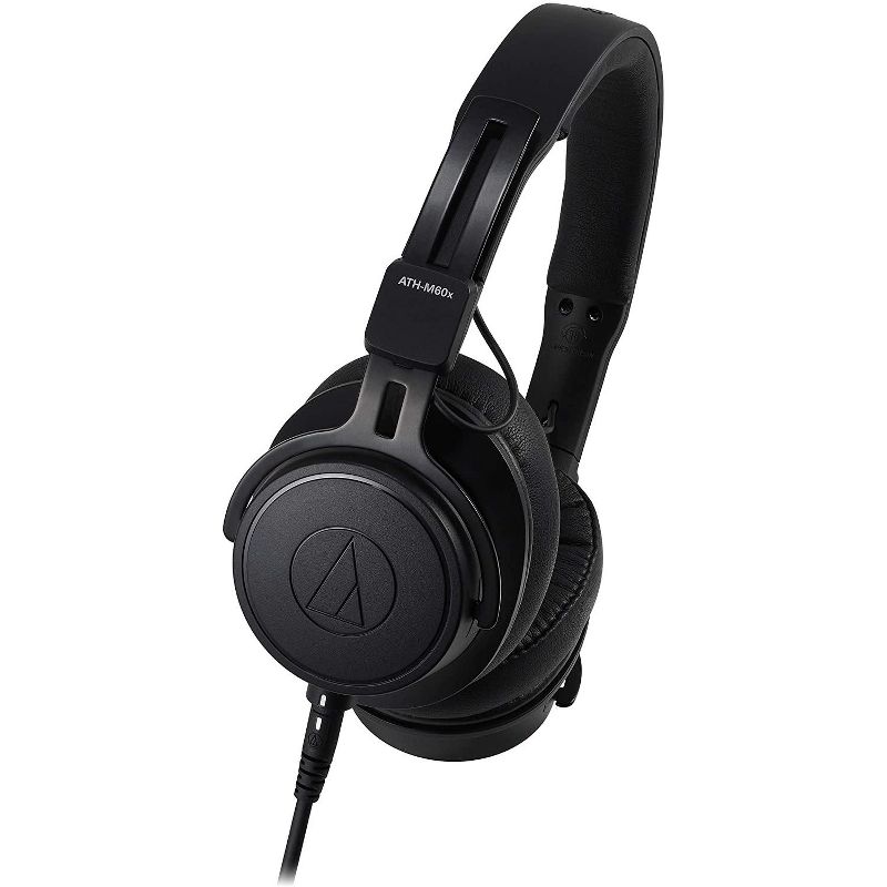 Audio-Technica ATH-M60X On-Ear Closed-Back Dynamic Professional Studio Monitor Headphones, 2 of 6