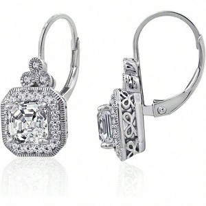 Platinum or Gold - Cut Drop Earrings Fashionable Temperament, Low Allergy Suitable for Women - 1 of 4
